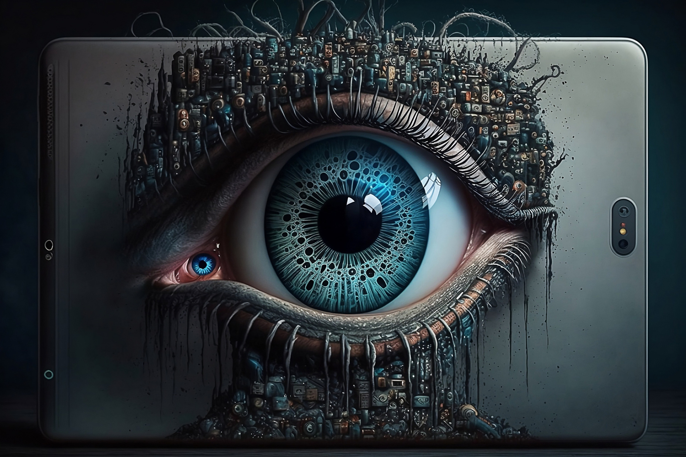 ipad with eyes; IT-Forensik Karlsruhe, IT-Service Karlsruhe, IT-Sicherheit Karlsruhe, IT-Spezialist Karlsruhe